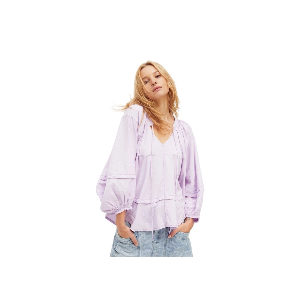 Free People We The Free Light Purple Moonbath Top - Size Small